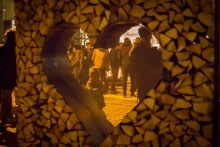 Weihnachtliches Holzgestell