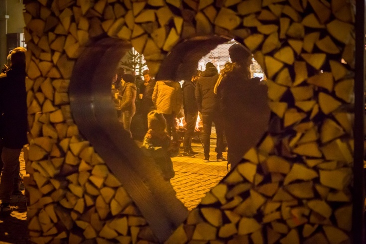 Weihnachtliches Holzgestell